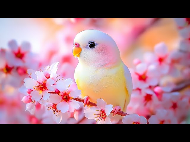 Bird Sounds 4K~ Birdsong Calm Your Soul, Heal the Heart, and Detox Negative Energy ❤️ Relieve Stress