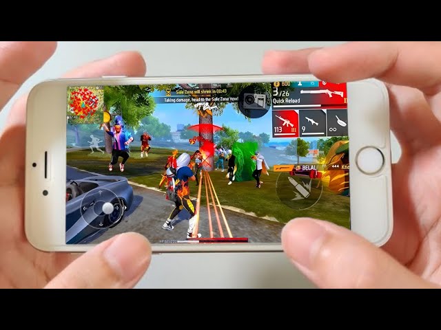 Iphone 6s Free Fire Gameplay test full max settings HUD+DPI+ MACRO 2 gb ram🤯2016