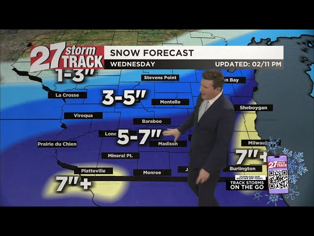 Heavy snow heads for Southern Wisconsin