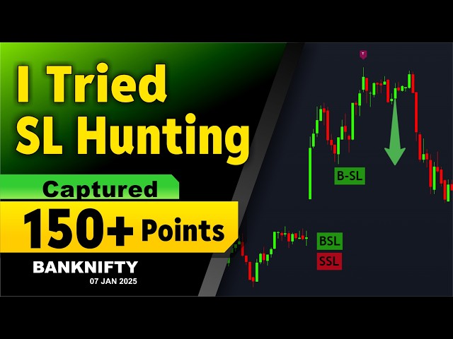 I Tried SL Hunting | Bank-Nifty LIVE SL Hunting | Intraday 150+ Captured #slhuntingstrategy