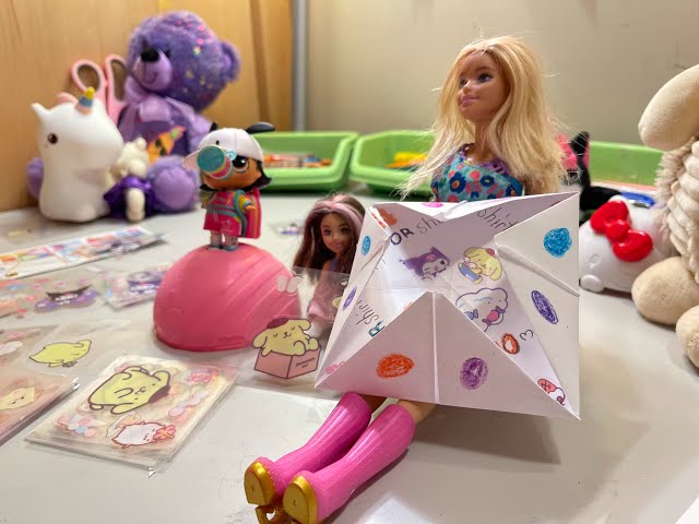 🎨✨ DIY Fortune Teller Craft 📝 | Barbies' Amazing Fun Idea for Kids!