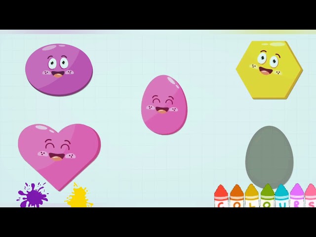 best shapes learning video for toddlers and kids / abc song for kids #shapessong #kidsvideo #kidsart