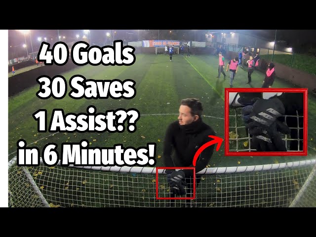 6’2” GK tries a tiny 5 a side Football goal | Premier league