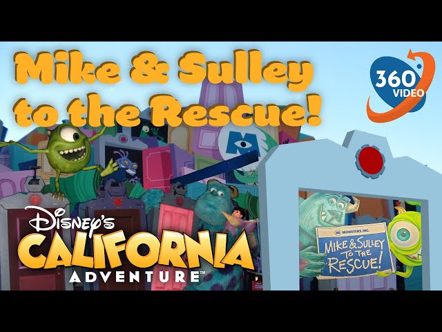 Monsters Inc. Mike & Sulley to the Rescue! Full Ride and Queue 360° 6.1K | California Adventure 2023