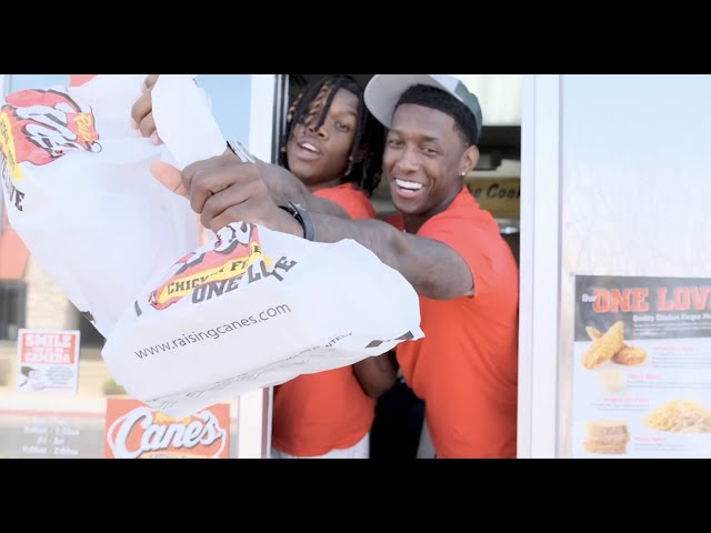 Ahmad “Sauce” Gardner and Jameson Williams Draft Up the Perfect Box Combo in the Cane’s Drive Thru