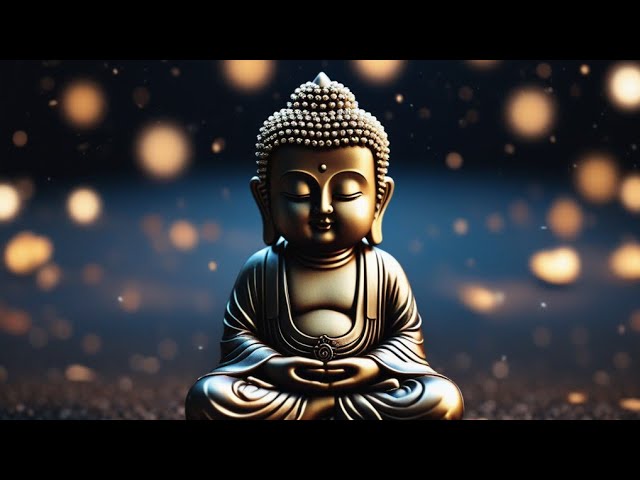 15-Minute Meditation and Sleep Sounds: Buddha Meditating at Night in a Small Town