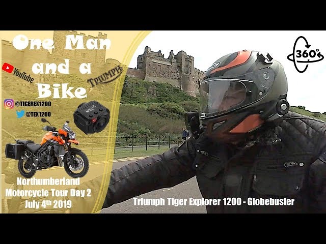 360 Video - Garmin Virb 360 - Northumberland National Park Motorbike Tour   July 2019   Day 2