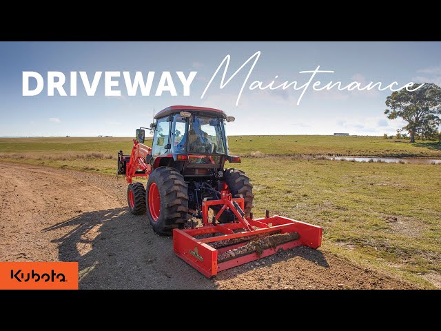 Maintain Your Driveway with Land Pride Grading Scraper & Box Blade Tips with Kerrie & Spence Kubota