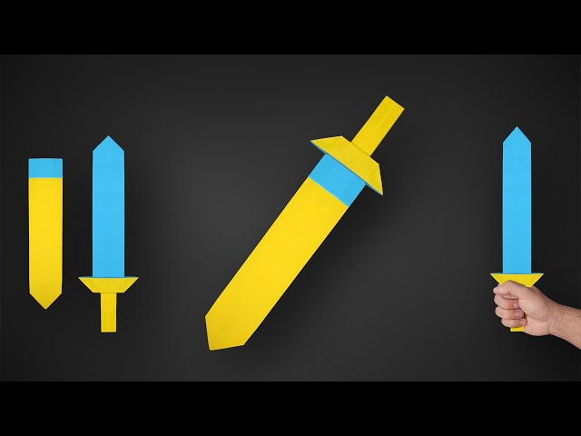 Paper Sword and Sheath | Easy Origami Tutorial | How to Fold