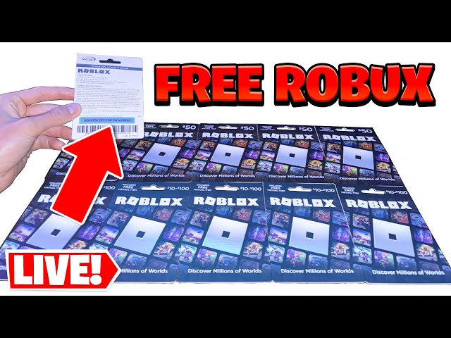 🔴 GIVING 50,000 ROBUX TO EVERY VIEWER! ROBUX GIVEAWAY LIVE! (FREE ROBUX)