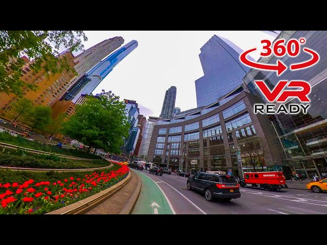 VR 360° Closer Look at this NYC Landmark | Biking Cycling New York City