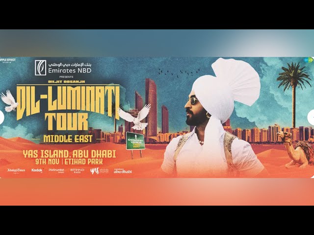 🔥 Diljit Dosanjh LIVE in Etihad Park, Abu Dhabi | Dil-Luminati Tour 2024 | Epic Performance! 🇦🇪🎤