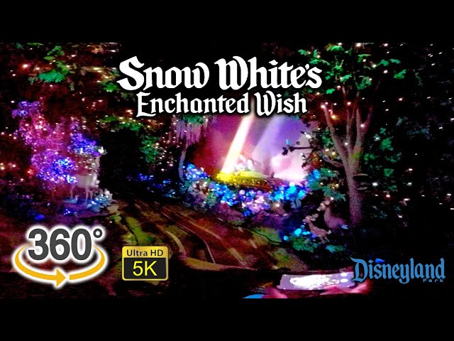 VR 360 5K New Snow White's Enchanted Wish On Ride Ultra HD POV Disneyland Ride Update 2023-02-26