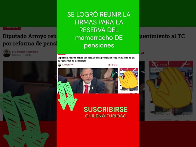 👍✅👏🏽👍#SE #LOGRO #JUNTAR LAS #FIRMAS PARA LA #RESERVA CONTRA EL #mamarracho DE #pensiones #shorts 👍✅✅