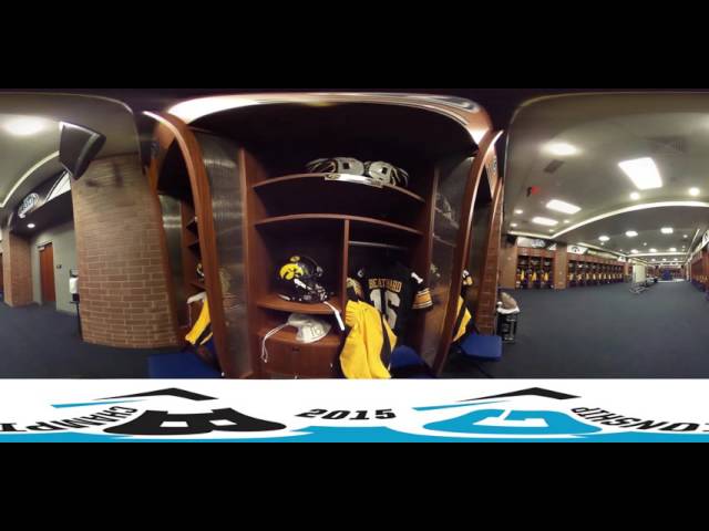 360 Tour of Iowa Hawkeyes B1GFCG Locker Room