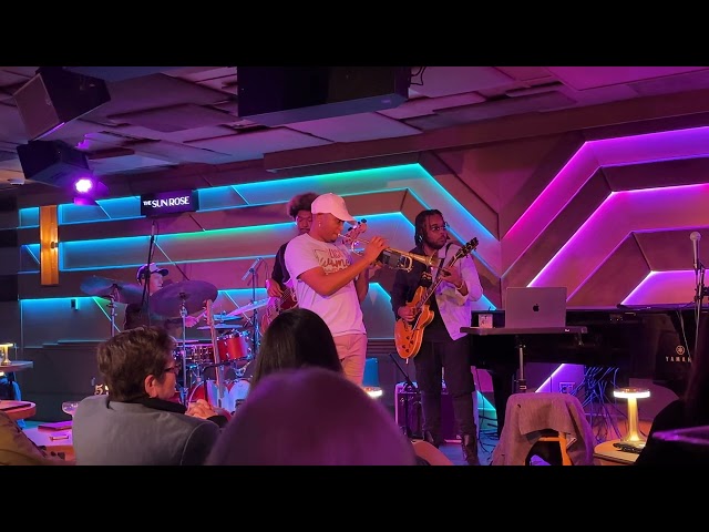 "Julius Rodriguez" performs jazz at "The Sun Rose" with Alonzo Demtrius, Jermaine Paul & Luke Titus