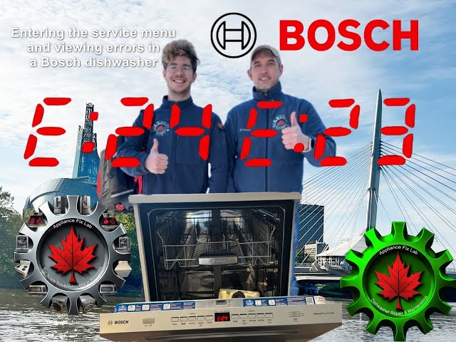 How to Enter Service Mode and Starting a Test Cycle in a Bosch Silence Plus 44dBA dishwasher.