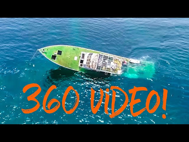 360* video of SINKING SHIP! SV Delos sailing