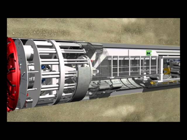 Tunnel Boring Machine Operation -- Animation