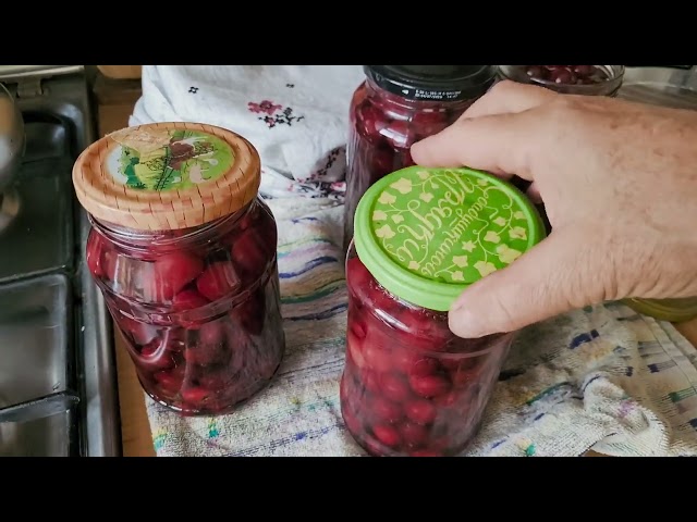 Preparations for the winter. Cherry compote. @sonyashniki #cooking #cookingchannel #vlog