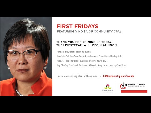 First Fridays - Ying Sa of Community CPAs