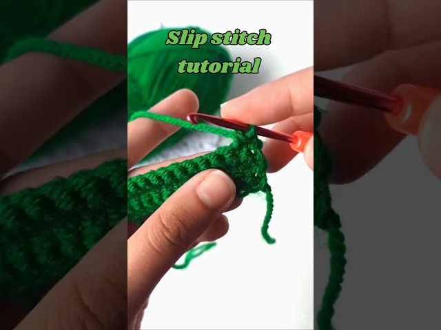 How to slip stitch (sl, st) in #crochet