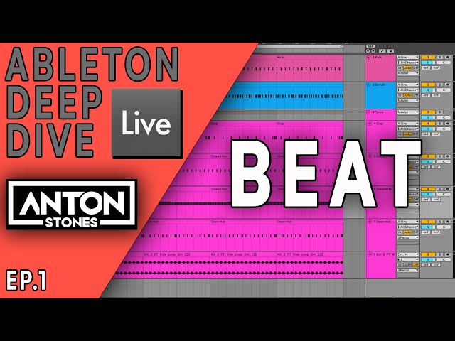 PRIMEIRO BEAT DO ZERO NO ABLETON  -  TUTORIAL COMPLETO - ABLETON DEEP DIVE - EP1