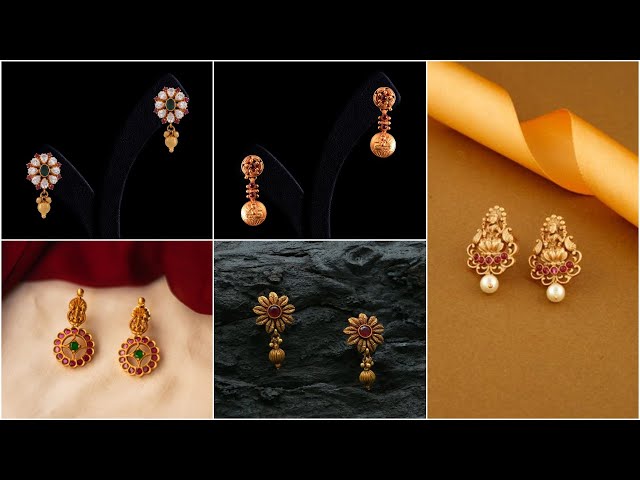 Latest Daily Wear Gold Earrings 2022|| Simple Designer Earrings 2022|| Simple Gold Earrings 2022