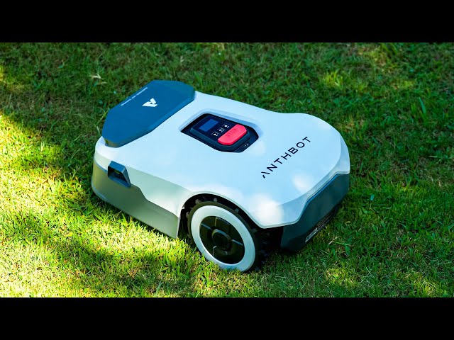 Meet ANTHBOT Genie 3000: The Wire-Free AI Robot Lawn Mower of the Future!