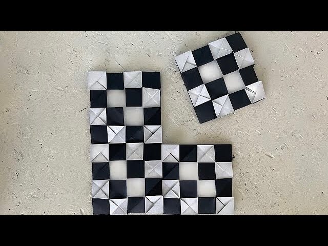 4x4 Checker Pattern. One Sheet of Paper