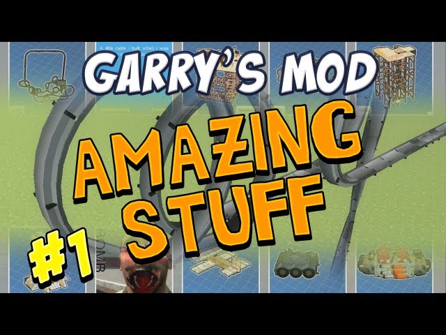 Garrys Mod - Amazing Stuff Part 1 - Rollercoaster and Planes