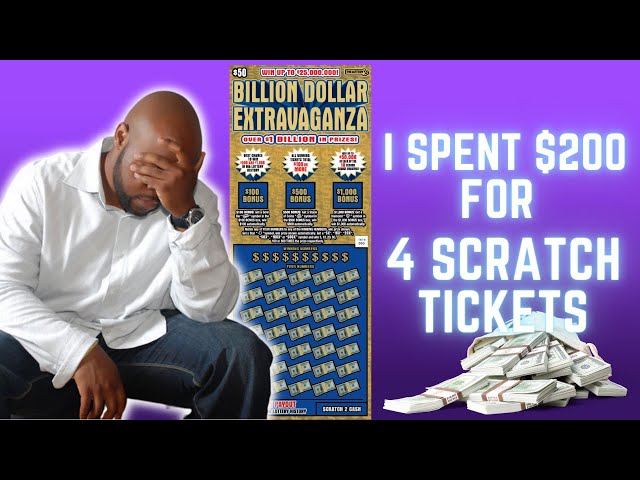 I WON!  Billion Dollar Extravaganza Scratch Ticket!