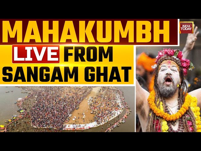 Mahakumbh Live Visuals | Millions Of Devotees To Take Holy Dip At Triveni Sangam | Mahakumbh Mela