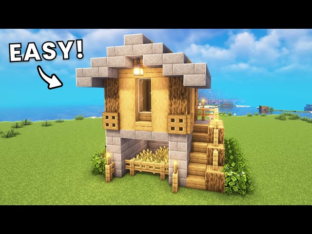 Simple Starter House for Survival Minecraft!