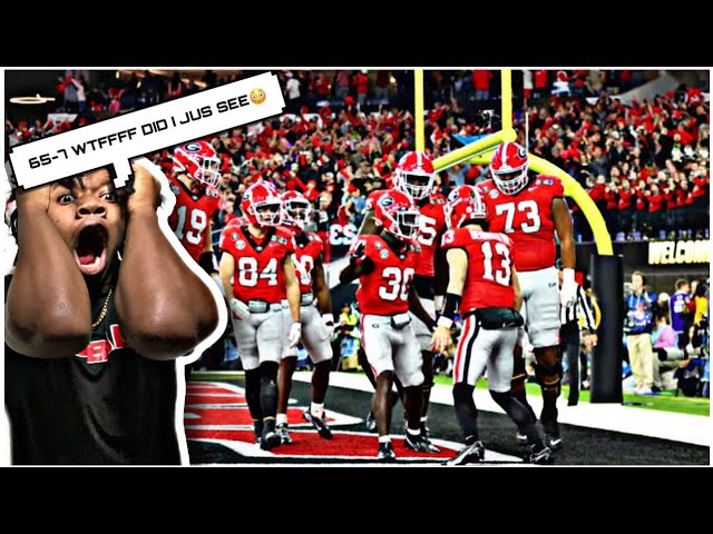 #1 GEORGIA vs #3 TCU REACTION!!! NATIONAL CHAMPIONSHIP FULL GAME HIGHLIGHTS!!!