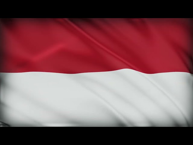 Indonesia Flag Waving | Indonesian Flag Background Video