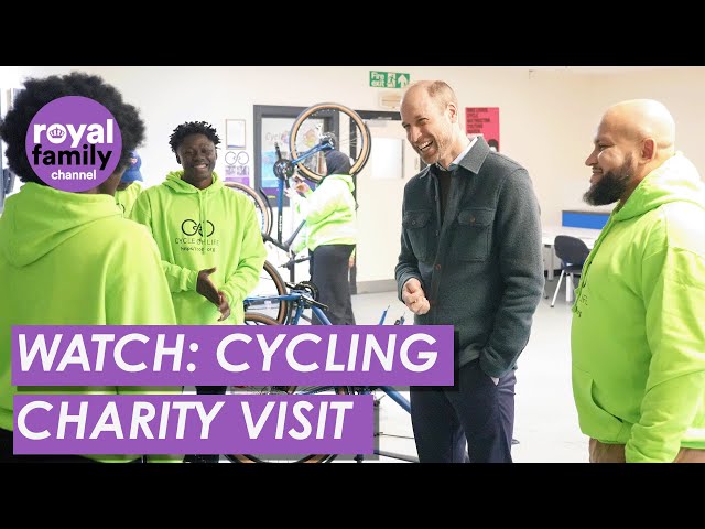 WATCH: Prince William Vists Cycling Charity in Liverpool