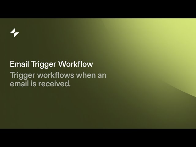 Email Trigger Workflow | Automation Tutorial