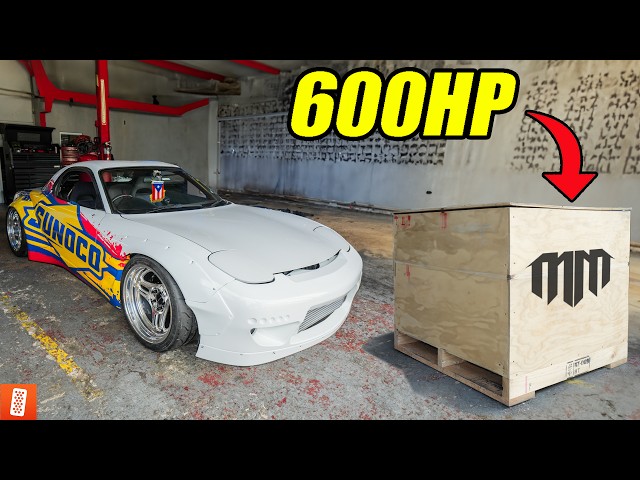 Rebuilding a Mazda RX-7 in Puerto Rico to be +600 HORSEPOWER! PT 4