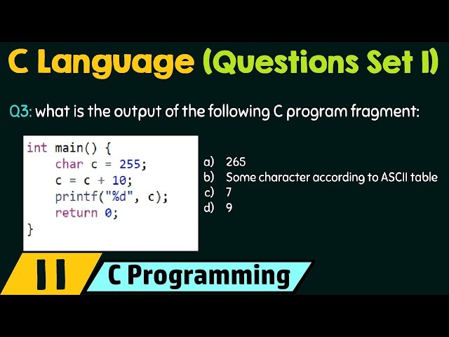 C Programming (Important Questions Set 1)