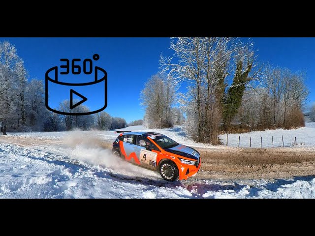 Video 360 - Snow Rally - Drift  - WRC2 - Ronde Jura 25