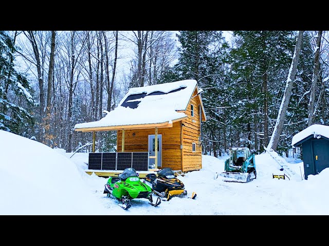 WInter Fun at the Tiny Cabin in the Adirondacks