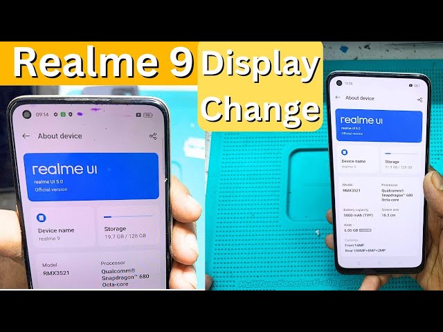 Realme 9 Display change