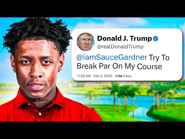 Sauce Gardner Tries to Break Par at President Trump's Golf Course!