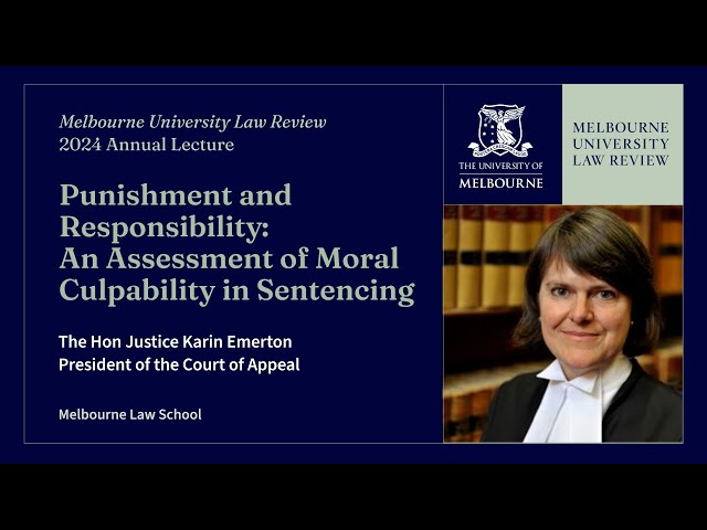 Melbourne University Law Review 2024 Annual Lecture