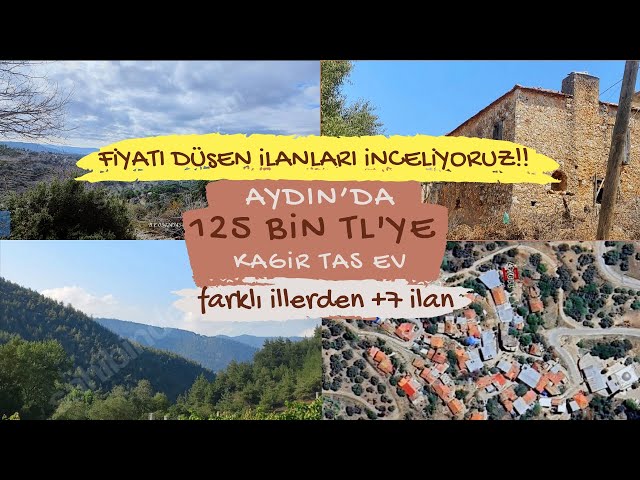 AYDIN'DE 125 BİN TL'YE KAGİR TAŞ EV VE FİYATI DÜŞEN +7 İLAN 🎋SİZİN İÇİN  İLANLARI İNCELEDİK 🏕