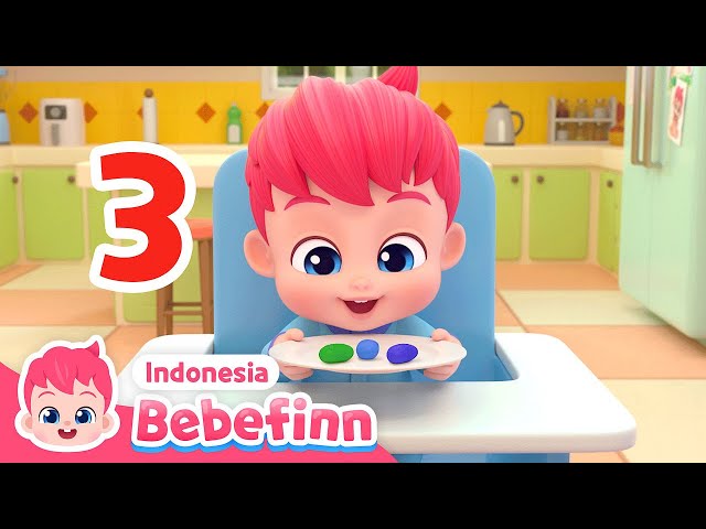 Lagu Angka | Satu, dua, tiga | MENGENAL ANGKA 1 - 10 | Lagu Anak | Bebefinn Bahasa Indonesia