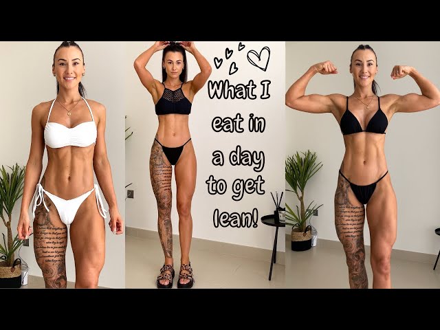 WHAT I EAT IN A DAY TO GET LEAN | 1 week physique update