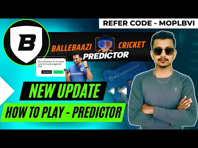 BalleBaazi | How To Play Predictor Polls And Leagues In Ballebaazi App | New Update