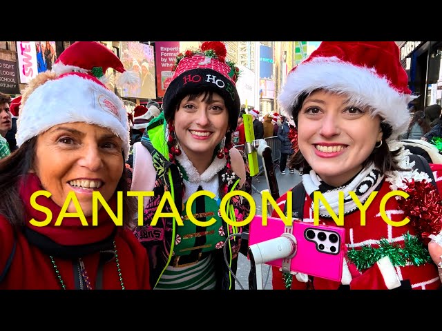 Best NYC SANTACON ever: The Santas take over Times Square - New York - Dec 14, 2024